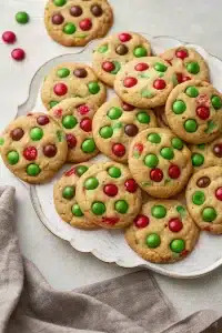 Christmas M&M Cookies