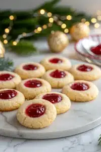 Raspberry Thumbprint Cookies