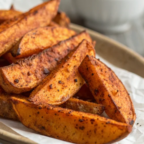 Air Fryer Cajun Sweet Potato Wedges 1