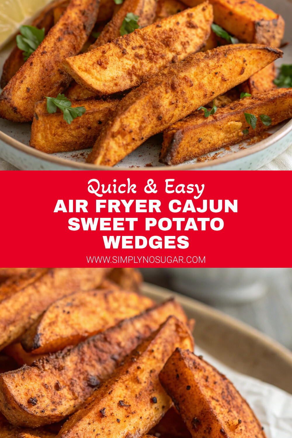 Air Fryer Cajun Sweet Potato Wedges