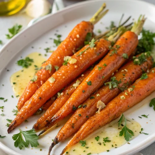 Air Fryer Carrots with Honey Garlic Butter