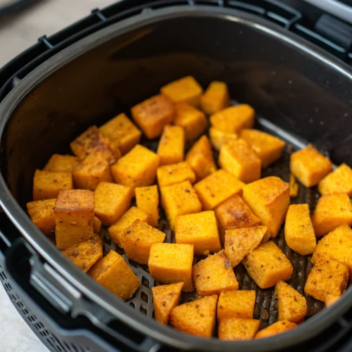 Air Fryer Cubed Butternut Squash 1
