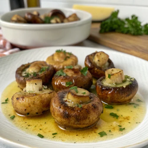 Air Fryer Garlic Butter Mushrooms