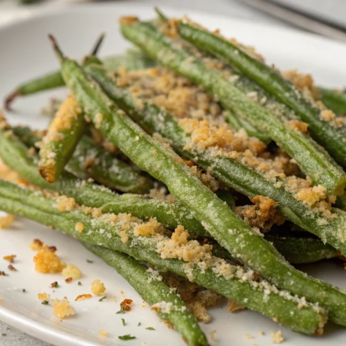 Air Fryer Parmesan Green Beans 1