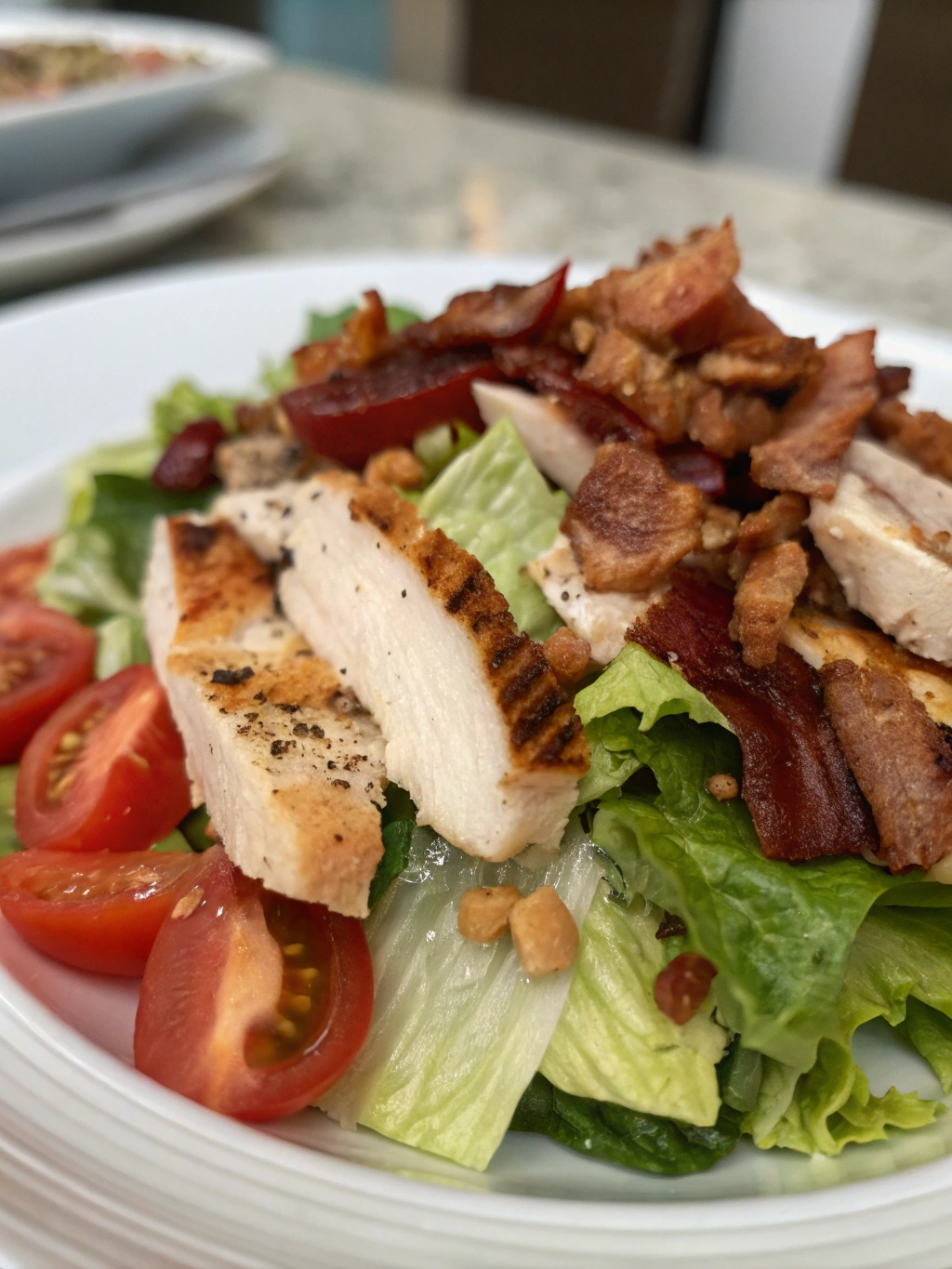 BLT Chicken Salad Preparation