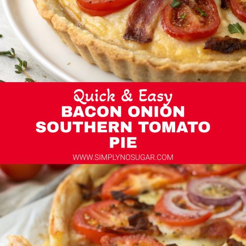 Bacon Onion Southern Tomato Pie pinterest