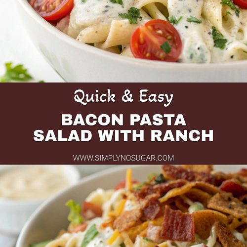 Bacon Pasta Salad with Ranch pinterest