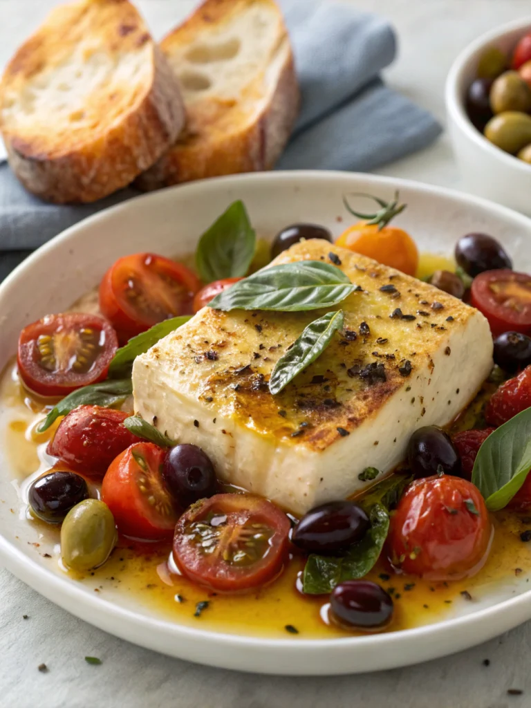 Baked Feta with Honey Drizzle