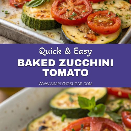 Baked Zucchini Tomato pinterest
