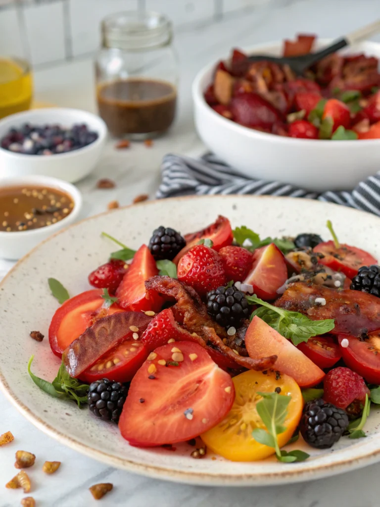 Berry Bacon Tomato Salad