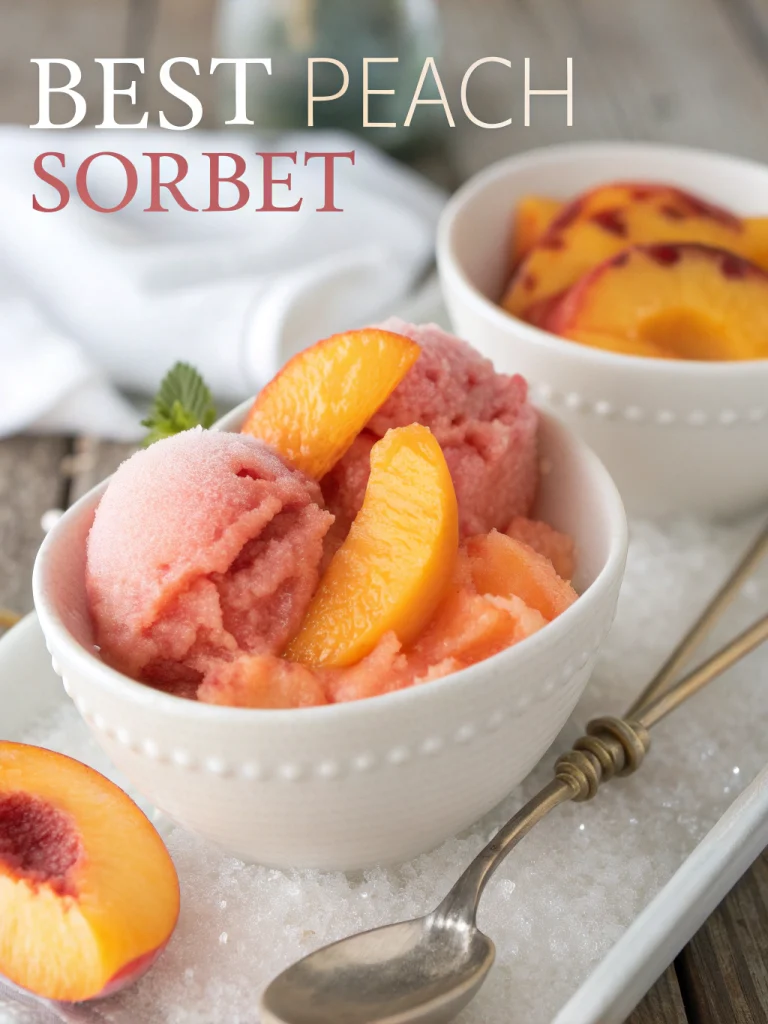 Best Peach Sorbet