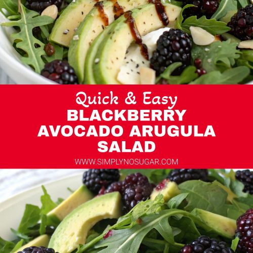 Blackberry Avocado Arugula Salad pinterest