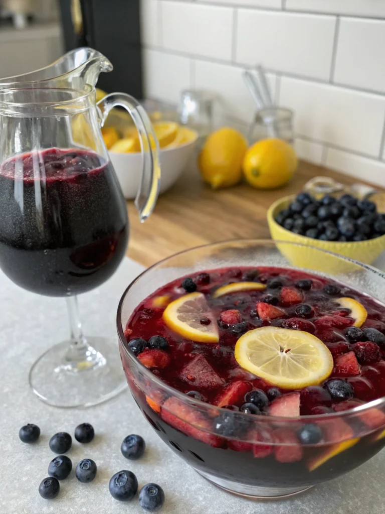 Blueberry Lemon Sangria
