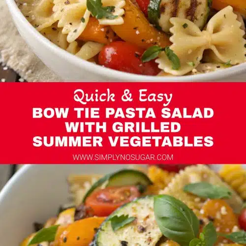 Bow Tie Pasta Salad with Grilled Summer Vegetables pinterest