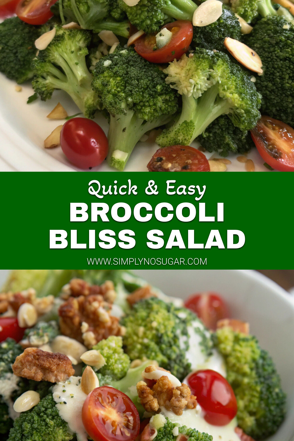 Broccoli Bliss Salad Pinterest Image