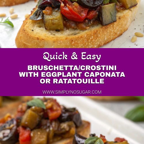 Bruschetta-Crostini With Eggplant Caponata or Ratatouille pinterest