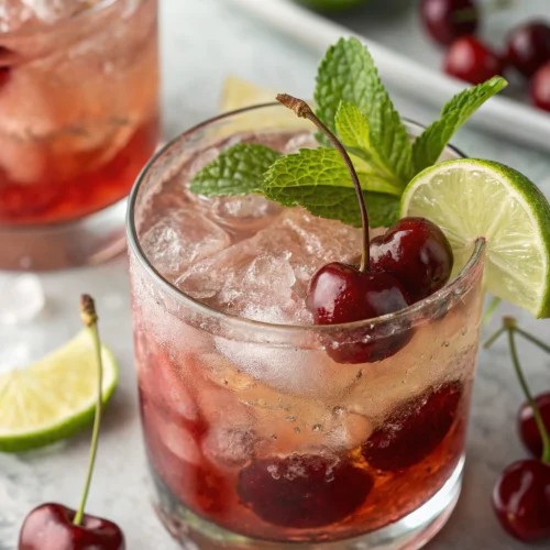 Cherry Lime Bourbon Smash 1