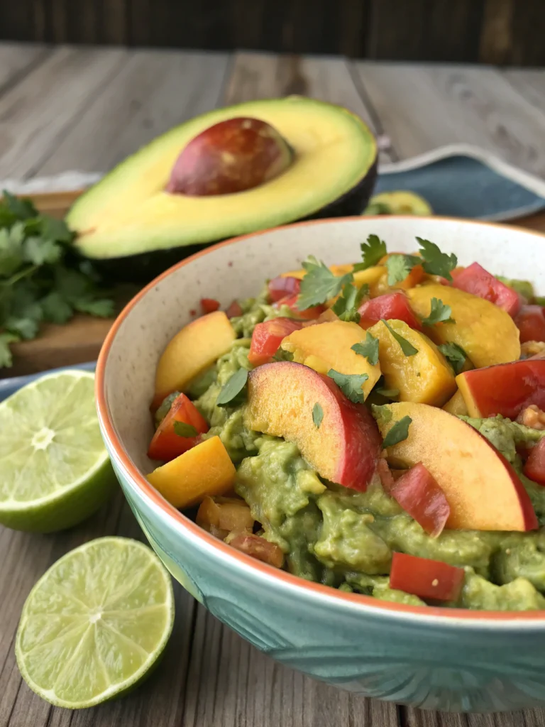 Chipotle Peach Guacamole