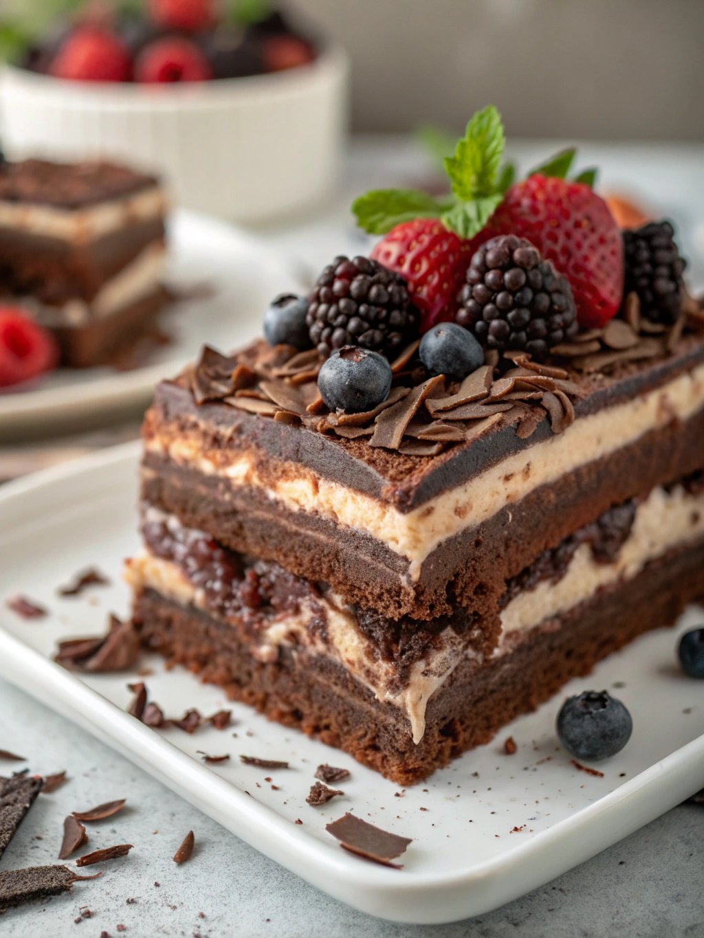 Chocolate Lasagna Dessert First Layer