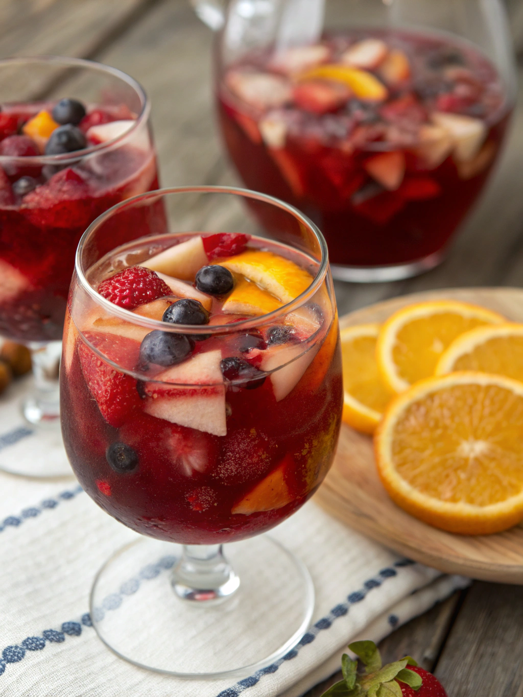 Classic Red Sangria Summer preparation