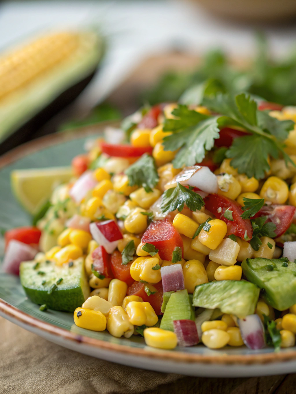 Crack Corn Salad Preparation