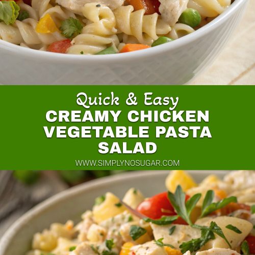Creamy Chicken Vegetable Pasta Salad pinterest