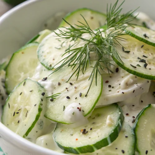 Creamy Cucumber Salad 1