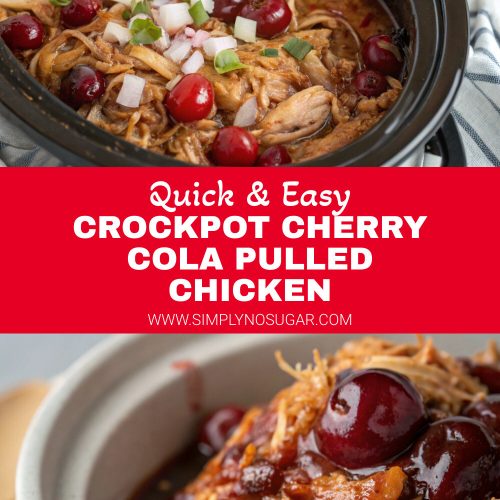 Crockpot Cherry Cola Pulled Chicken pinterest