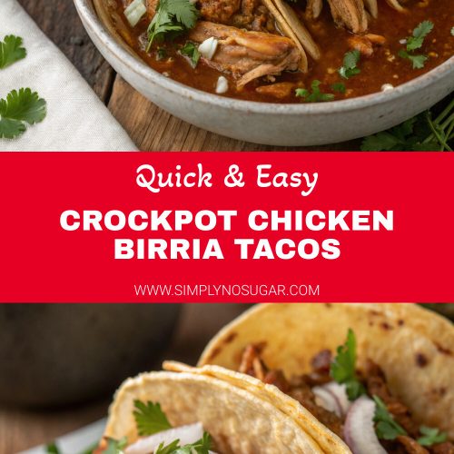 Crockpot Chicken Birria Tacos pinterest
