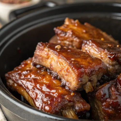 Crockpot Honey Garlic Spare Ribs 1