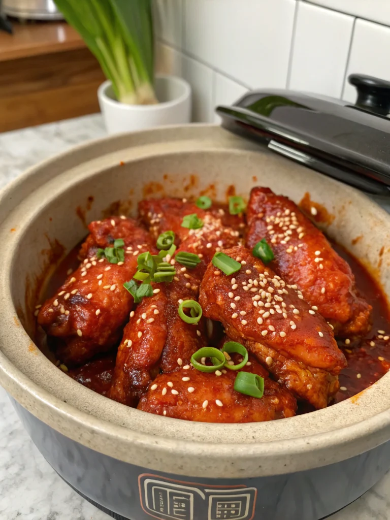 Crockpot Korean Gochujang Wings