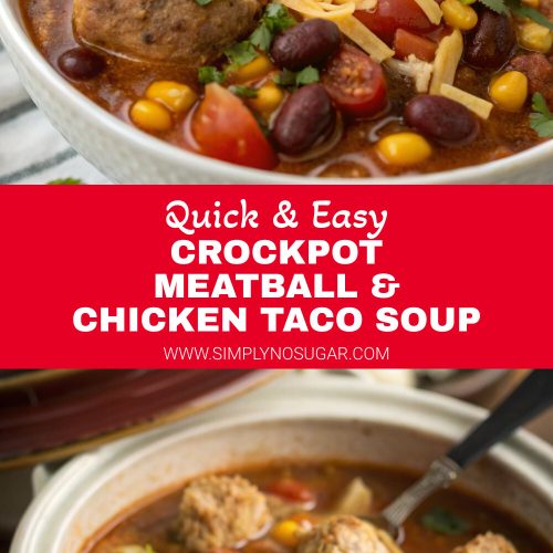 Crockpot Meatball & Chicken Taco Soup pinterest