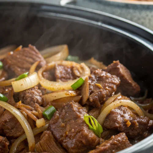 Crockpot Mongolian Beef 1
