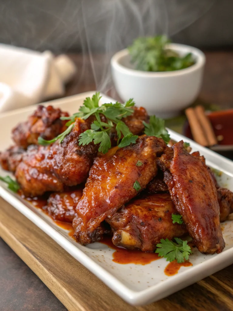 Crockpot Wings in Dr. Pepper Sauce