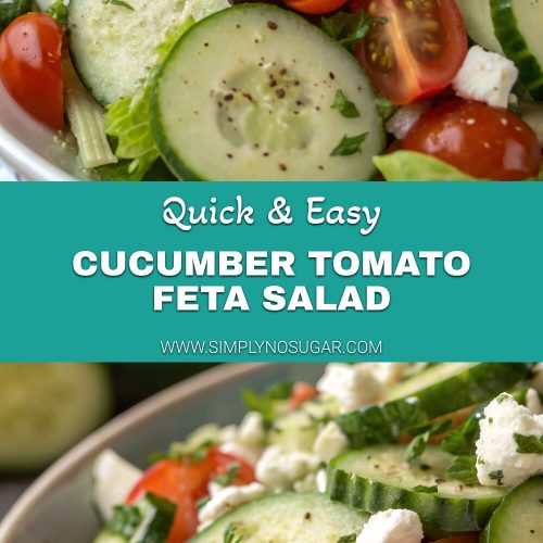 Cucumber Tomato Feta Salad pinterest