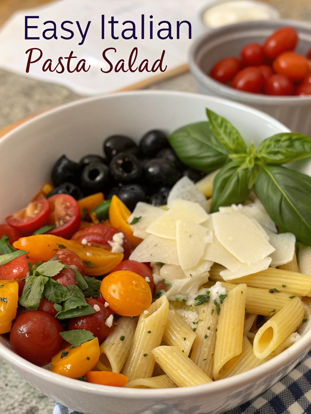 Easy Italian Pasta Salad Ingredients