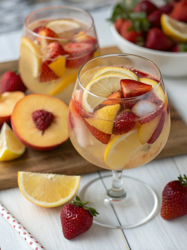 Easy White Peach Sangria