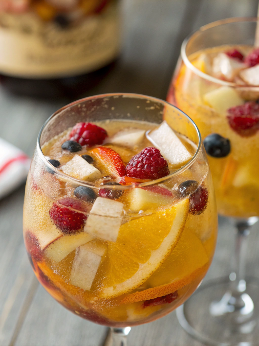 Glass of White Sangria