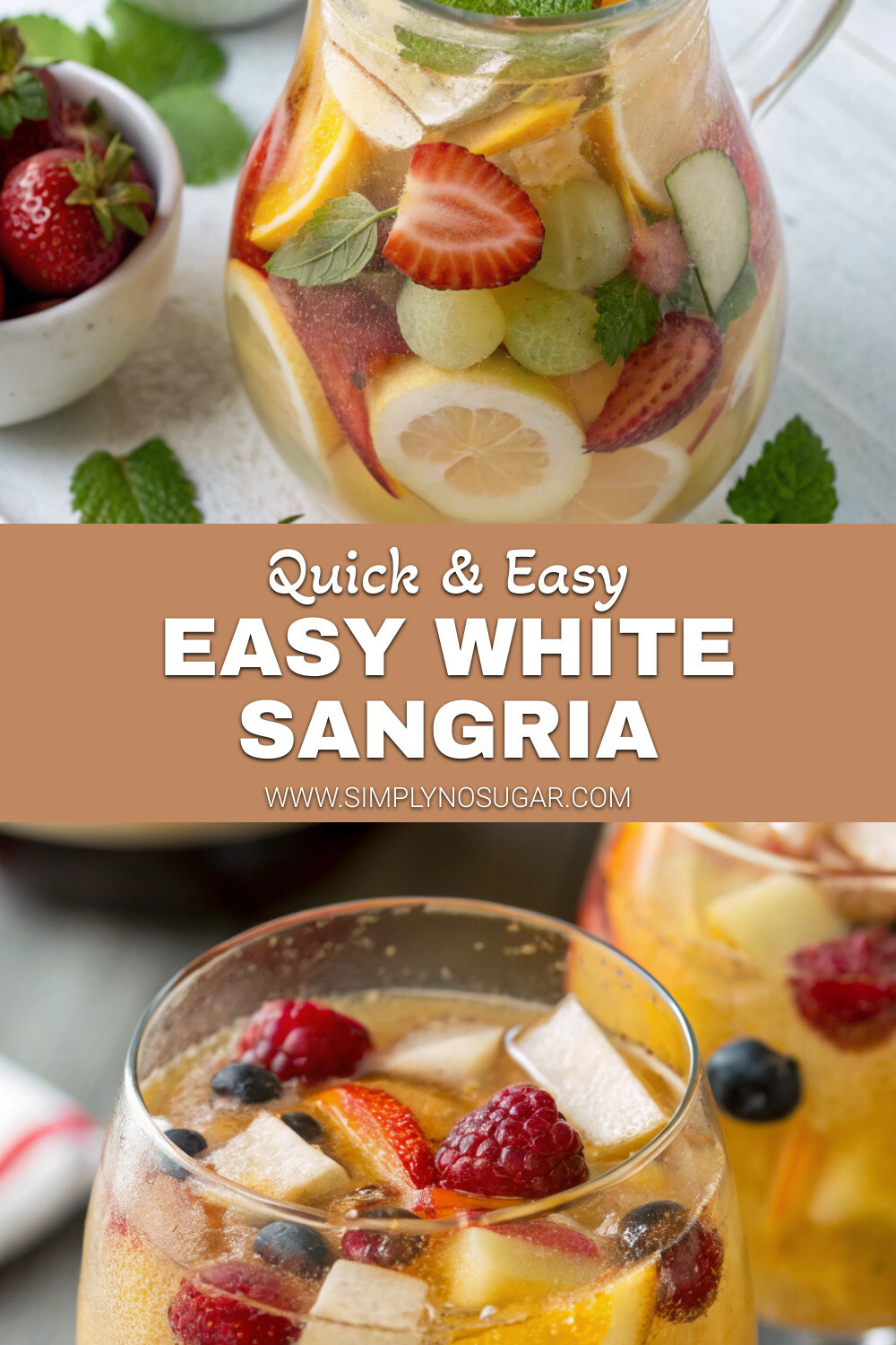 Easy White Sangria Pinterest Image