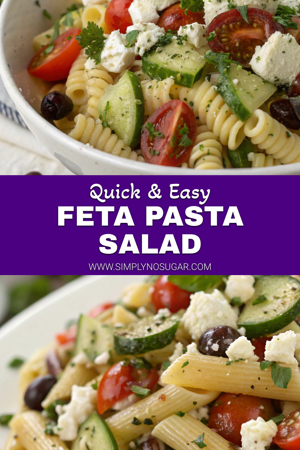 Feta Pasta Salad pinterest