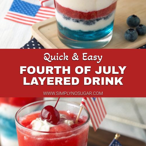 Fourth of July Layered Drink pinterest