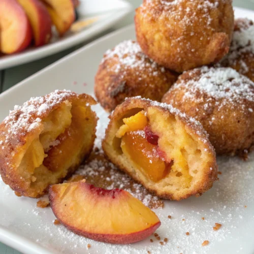 Fresh Peach Fritters 1