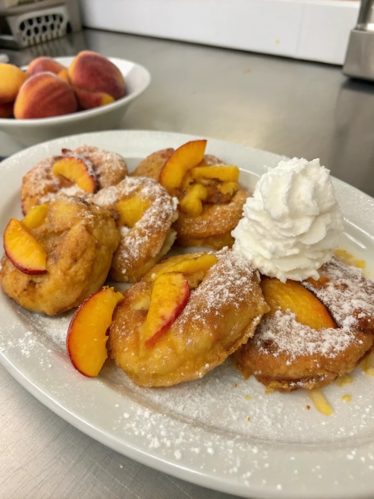 Fresh Peach Fritters