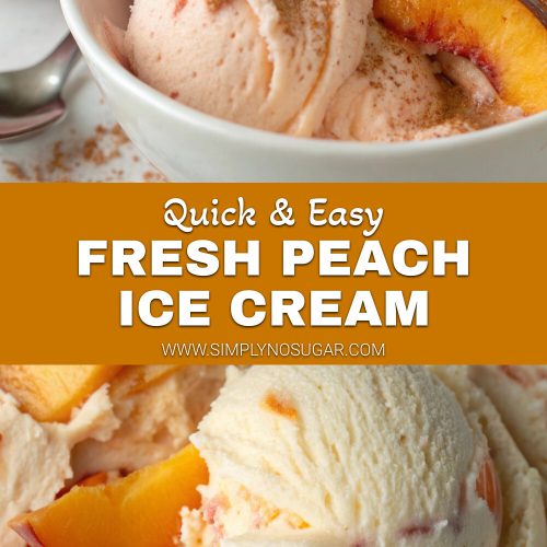 Fresh Peach Ice Cream pinterest