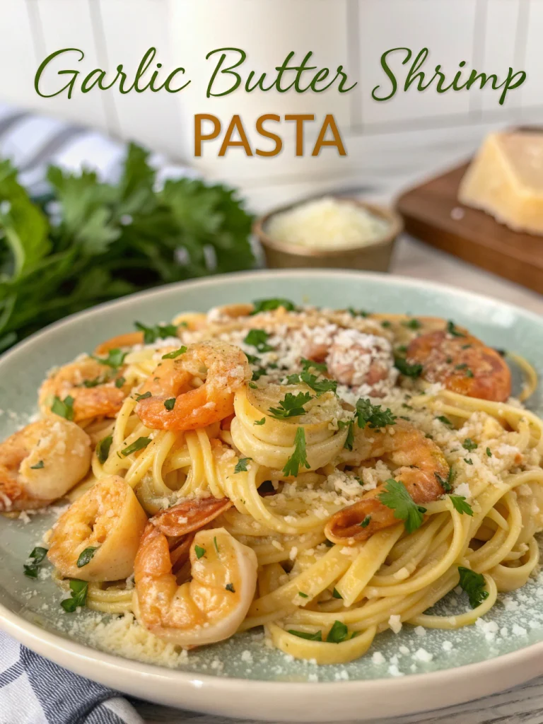 Garlic Butter Shrimp Pasta