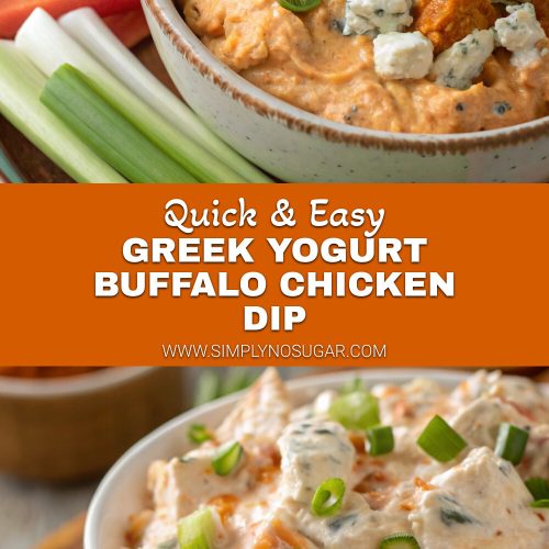 Greek Yogurt Buffalo Chicken Dip pinterest