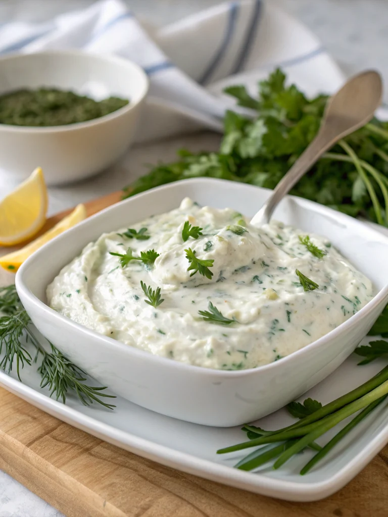 Herbed Whipped Cottage Cheese Dip