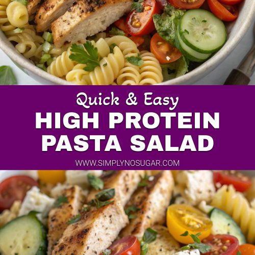 High Protein Pasta Salad pinterest