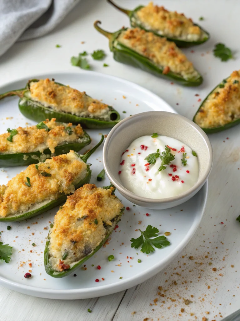 Jalapeño Poppers with Greek Yogurt (Lighter Spin)