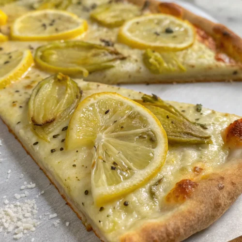 Lemon Artichoke Pizza 1